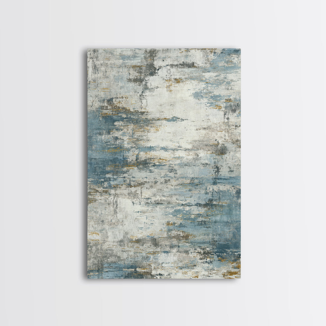 Japandi Ink Shapes Framed Canvas Print, Above Bed Art, Statement Artwork, Bedroom Decor, Fine Art, Serenity, Printable Wall Art, ABA-2x3-2