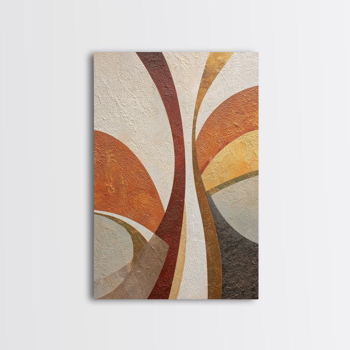 Abstract Sunrise Geometry Framed Canvas Print, Above Bed Art, Apartment Decor, Bedroom Decor, Serenity, Photography Prints, ABA-2x3-28
