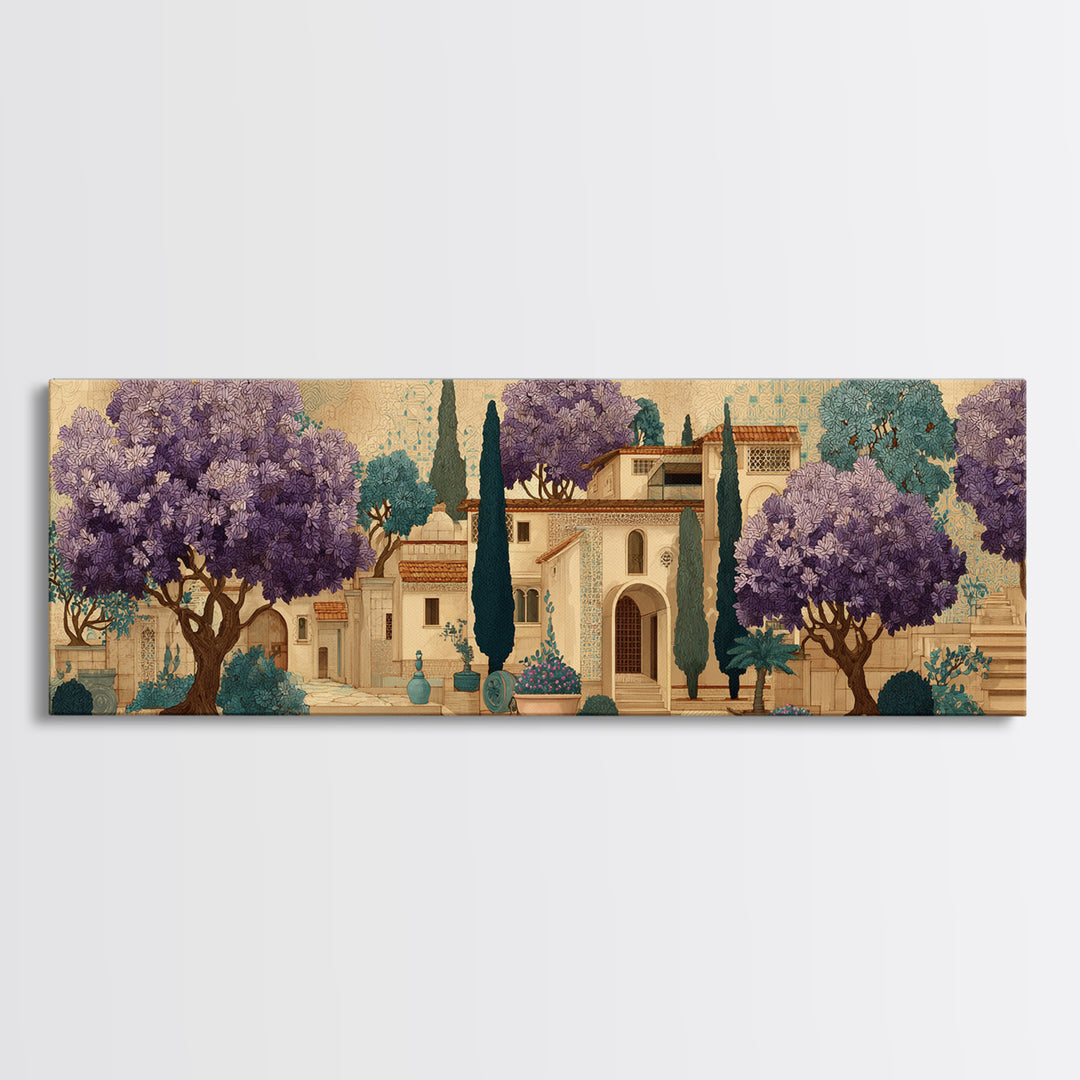 Oversized Lavender Field Canvas Print, Above Bed Art, Art Print, Bedroom Decor, Fine Art, Serenity, Dorm Decor, Large Wall Art, ABA-3x1-35