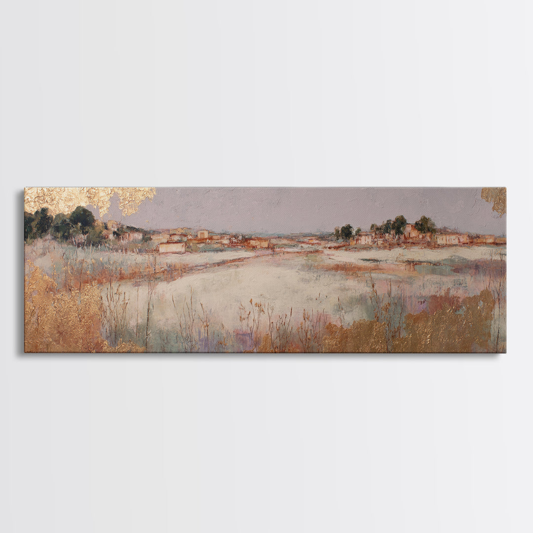 Oversized Lavender Field Framed Canvas Print, Above Bed Art, Wall Art, Bedroom Decor, Fine Art, Serenity, Digital Print, ABA-3x1-59