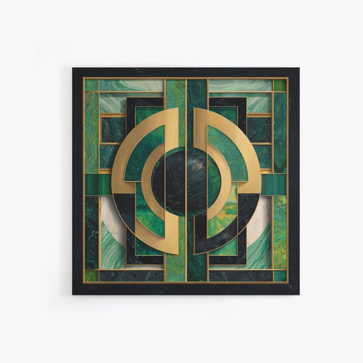 Deco Doorway Study Canvas Print, Art Deco Art, Art Deco, Living Room Decor, Oil Painting, Glamour, Art Deco Wallpaper, ADA-1x1-15