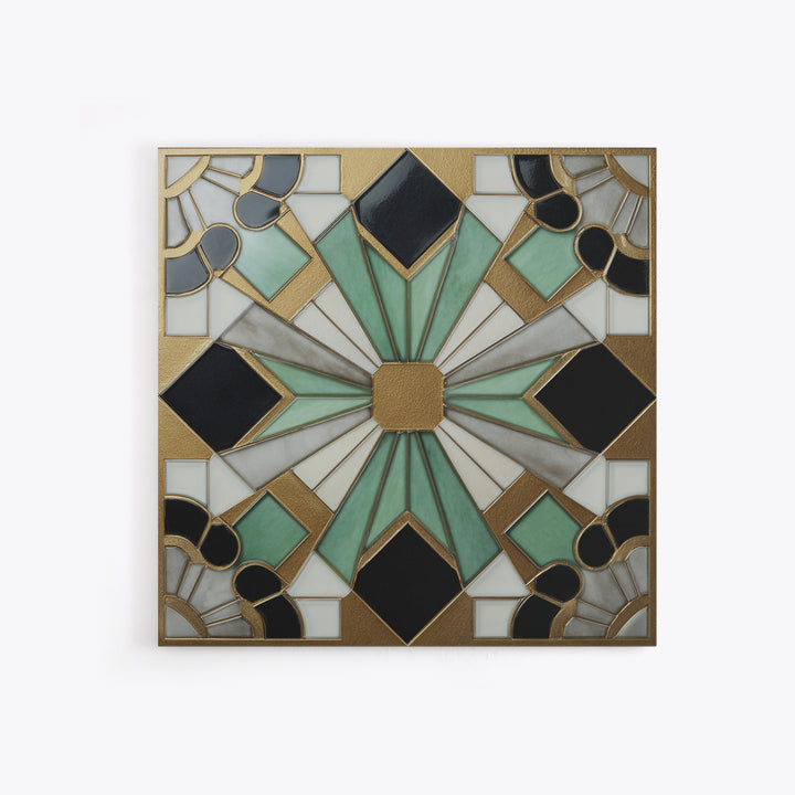 Black and Gold Sunburst Pattern Canvas Print, Art Deco Art, Gallery Wall Art, Living Room Decor, Fine Art, Glamour, ADA-1x1-26
