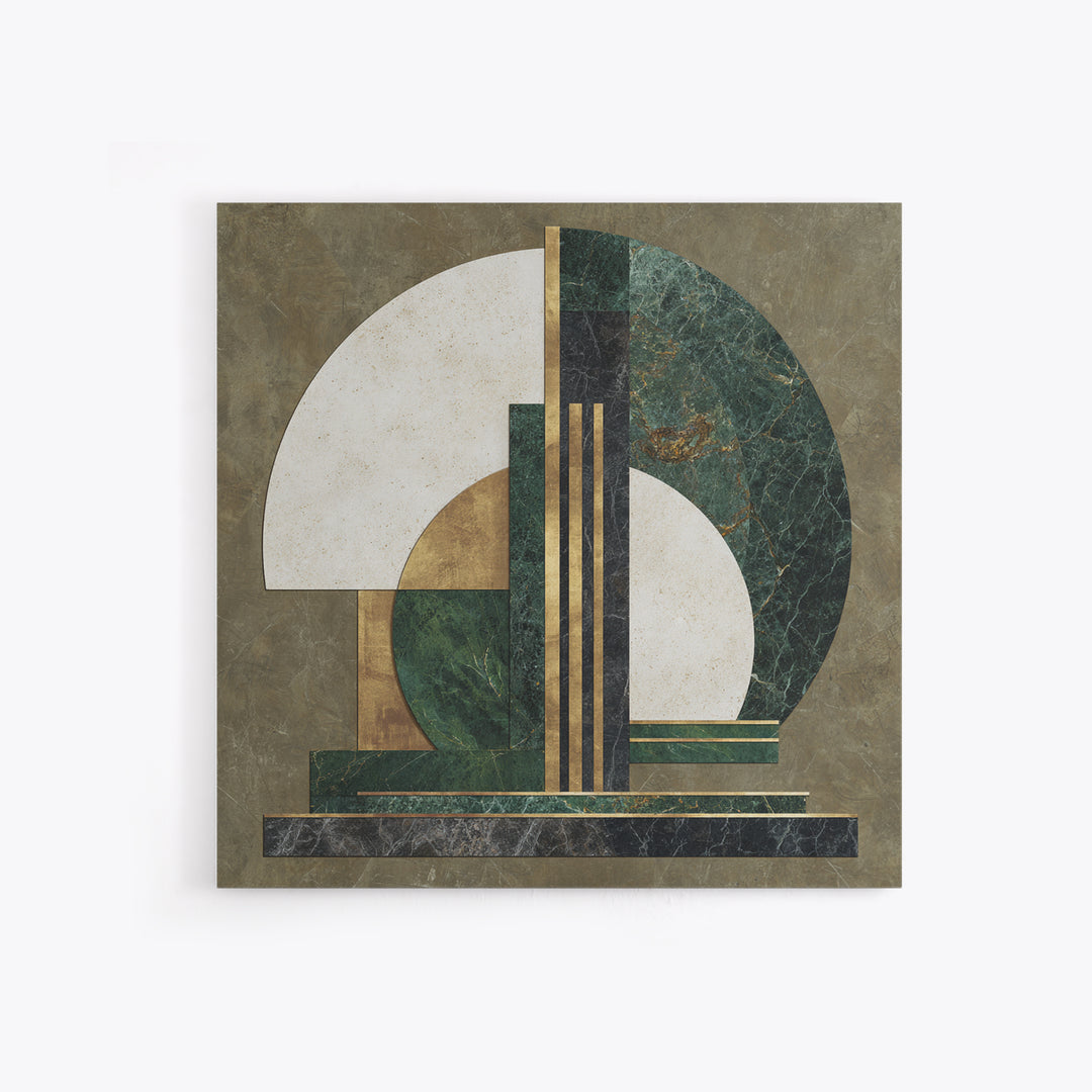 Deco Doorway Study Framed Canvas Print, Art Deco Art, Neutral Decor, Living Room Decor, Fine Art, Glamour, Home Decor, ADA-1x1-63