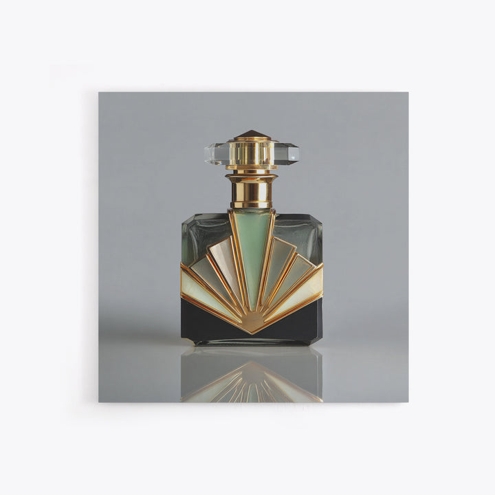 Ornate Perfume Bottle Canvas Print, Art Deco Art, Boho Decor, Living Room Decor, Fine Art, Glamour, Art Prints, Digital Art, ADA-1x1-82