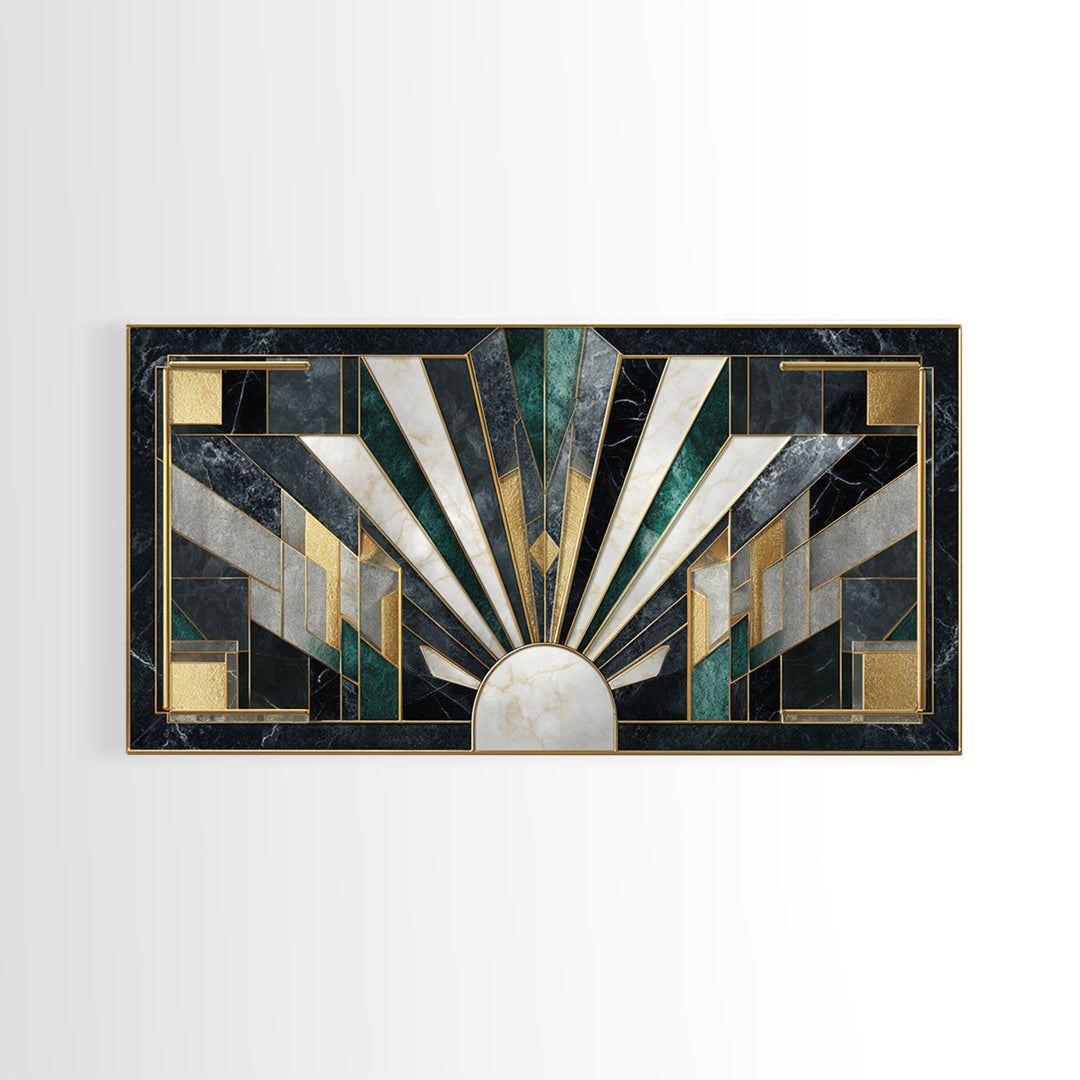 Luxury Cocktail Glass Framed Canvas Print, Art Deco Art, Printable Art, Living Room Decor, Abstract Art, Glamour, Neutral Decor, ADA-2x1-97