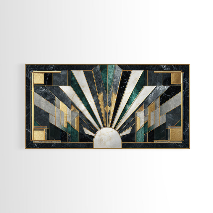 Luxury Cocktail Glass Framed Canvas Print, Art Deco Art, Printable Art, Living Room Decor, Abstract Art, Glamour, Neutral Decor, ADA-2x1-97