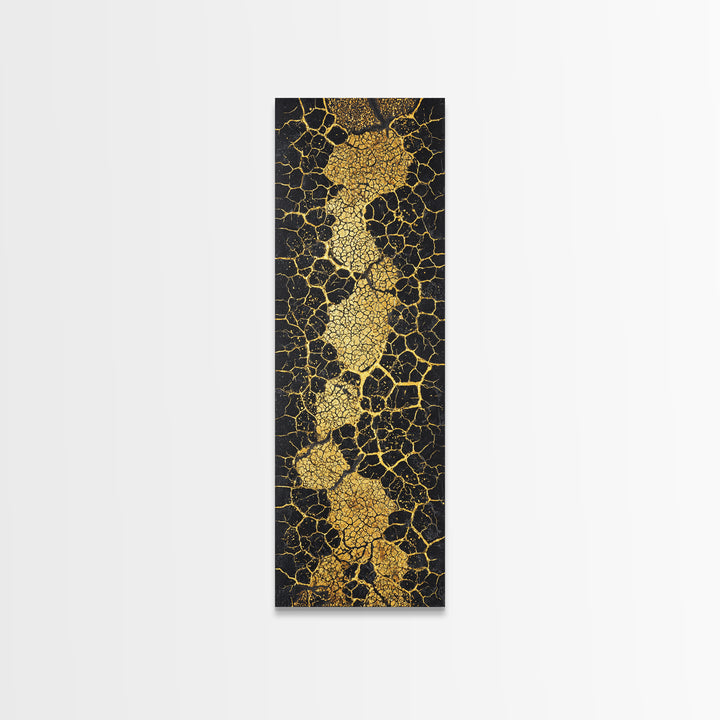 Gold Abstract Africa Map Wall Art, African Abstract, Black And Gold Art, Textured Art Print, Modern African Home Decor Gift