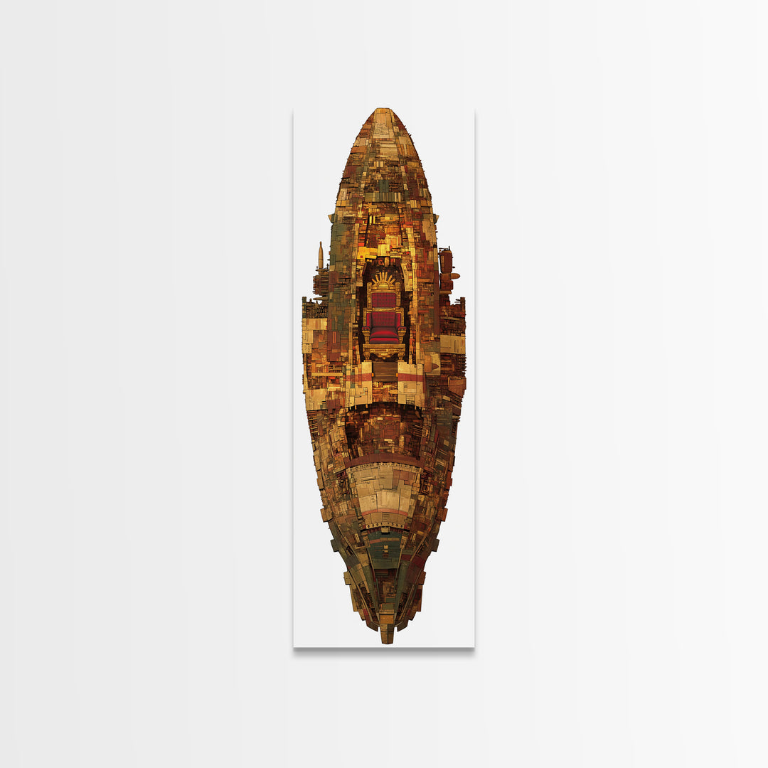 Ornate African Shield Throne Relic Wall Art, African Tribal Art Print, Afrocentric Decor, Cultural Home Decor Gift, Statement Piece