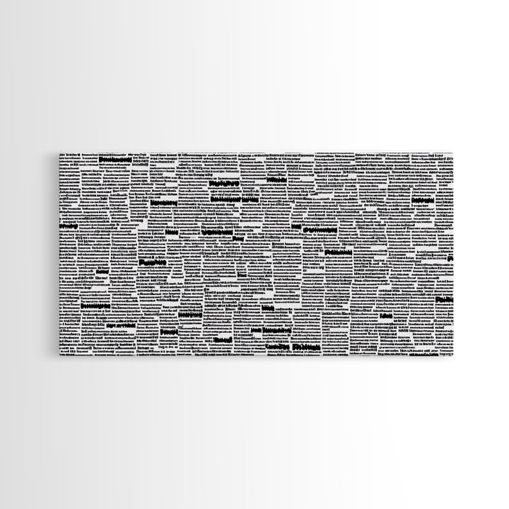 Black White Typographic Africa Map Wall Art, Modern African Art Print, Afrocentric Office Decor, Cultural Statement Piece