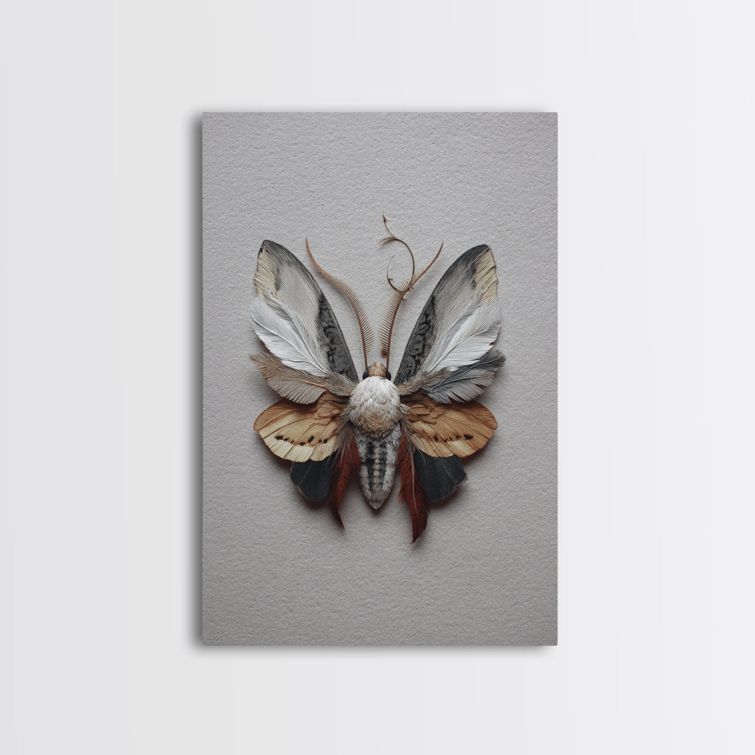 Butterfly Specimen Composition Canvas Print, Animal Art, Art, Living Room Decor, Creature, Original Art, Nursery Wall Art, ANI-2x3-79