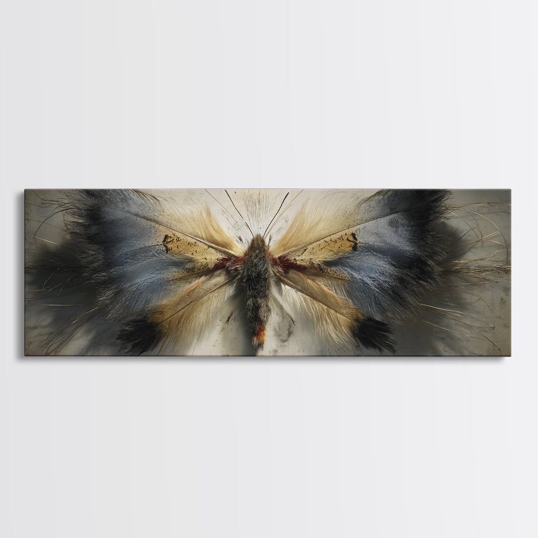 Butterfly Specimen Composition Canvas Print, Animal Art, Fine Art Print, Living Room Decor, Fine Art, Creature, Wall Decor, ANI-3x1-39