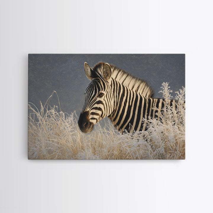 Zebra Portrait with Bold Graphic Stripe Pattern Canvas Print, Animal Art, Printable Art, Living Room Decor, Fine Art, Creature, ANI-3x2-21