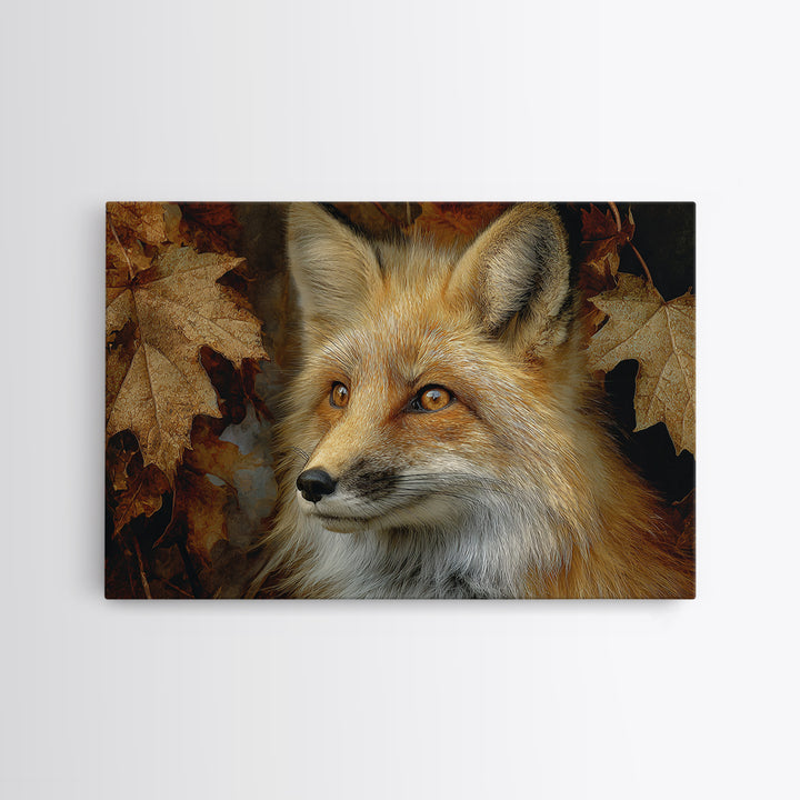 Dignified Fox Portrait Canvas Print, Animal Art, Nursery Art, Living Room Decor, Fine Art, Creature, Luxury Decor, Art Print, ANI-3x2-53
