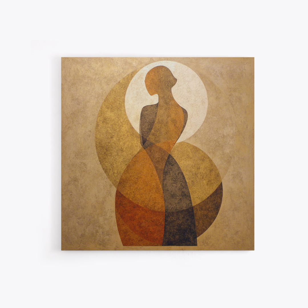 Simple Monochrome Figure Study Framed Canvas Print, Art, Art Print, Living Room Decor, Fine Art, Canvas Wall Art, ART-1x1-12