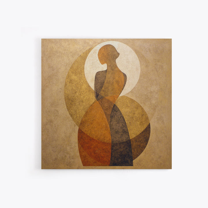 Simple Monochrome Figure Study Framed Canvas Print, Art, Art Print, Living Room Decor, Fine Art, Canvas Wall Art, ART-1x1-12