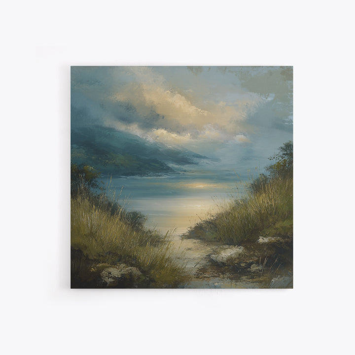 Quiet Mountain Scene Canvas Print, Art, Textured Wall Art, Living Room Decor, Fine Art, Gallery Decor, Wall Decor, ART-1x1-17