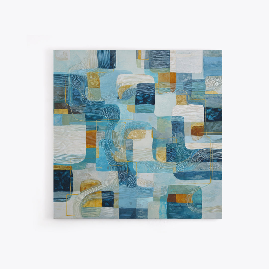 Abstract Water Forms Framed Canvas Print, Art, Canvas Art, Living Room Decor, Fine Art, Horizontal Wall Art, ART-1x1-43