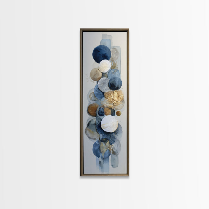 Modern Sculptural Shapes Rendered as Painted Forms Canvas Print, Art, Wood Wall Art, Living Room Decor, Fine Art, ART-1x3-18