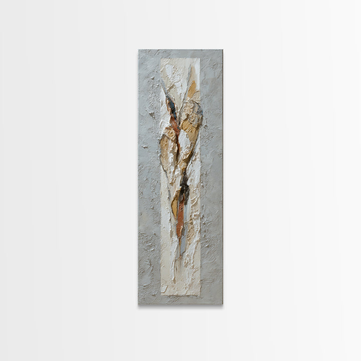 Textured Neutral Abstraction Canvas Print, Art, Textured Painting, Living Room Decor, Abstract Art, Digital Wall Art, ART-1x3-25