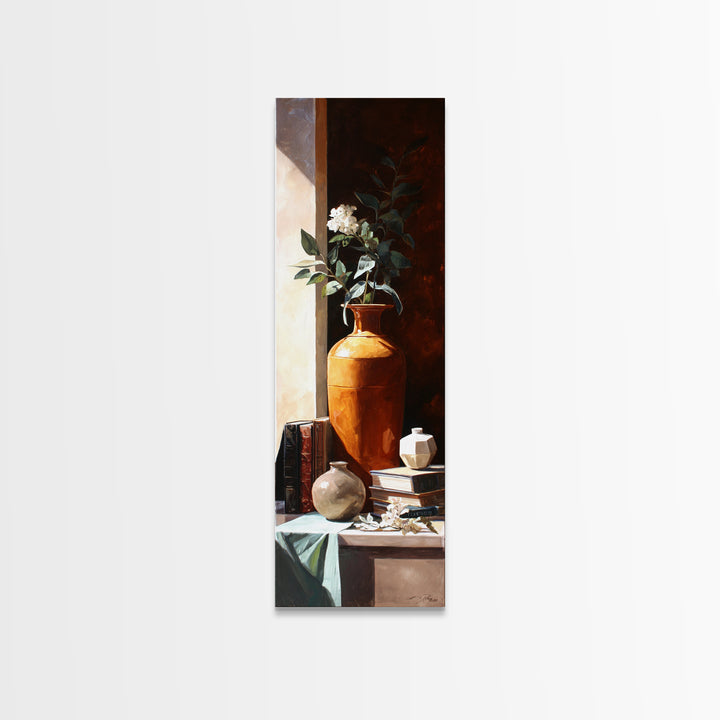 Sunlit Interior Still Life Canvas Print, Art, Ai Art, Living Room Decor, Fine Art, Home Decor, Gallery Decor, ART-1x3-26