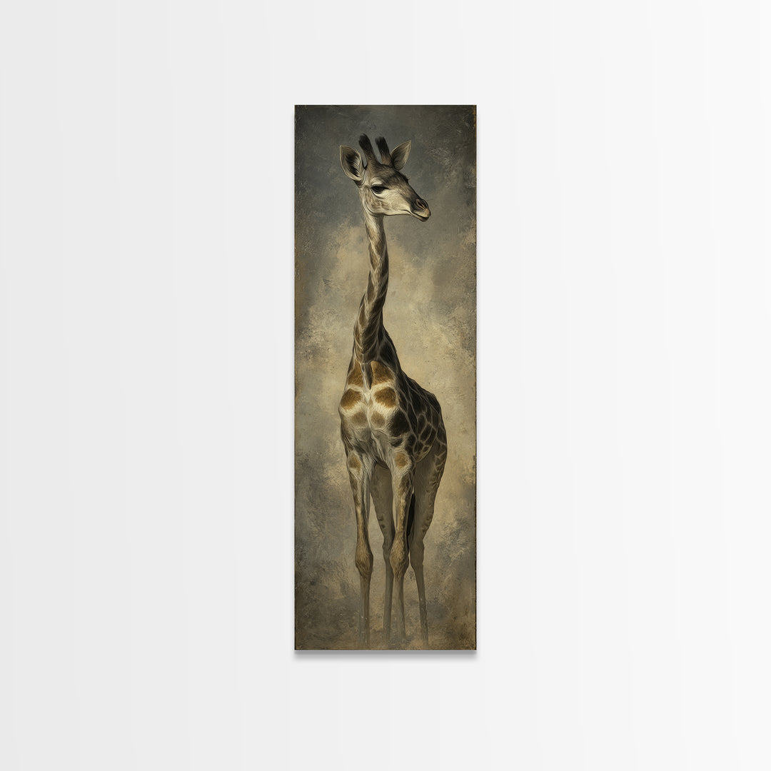 Elegant Animal Portrait Canvas Print, Art, Art Nouveau, Living Room Decor, Fine Art, Abstract Wall Art, Resin Art, ART-1x3-6