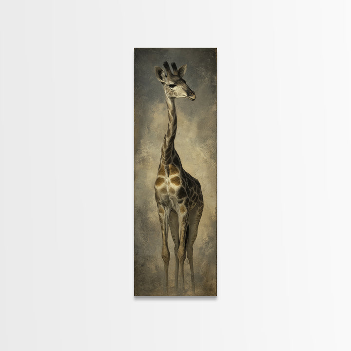 Elegant Animal Portrait Canvas Print, Art, Art Nouveau, Living Room Decor, Fine Art, Abstract Wall Art, Resin Art, ART-1x3-6