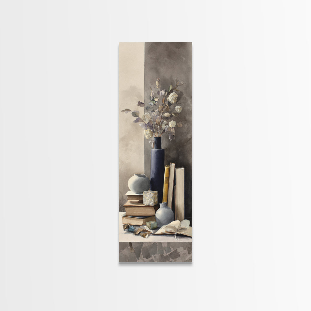 Sunlit Interior Still Life Framed Canvas Print, Art, Printable Art, Living Room Decor, Fine Art, Statement Artwork, ART-1x3-74
