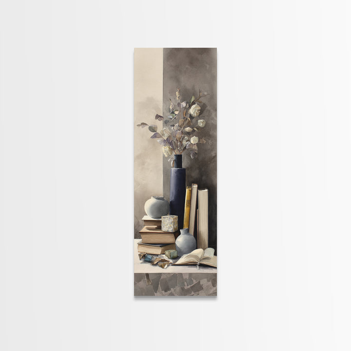 Sunlit Interior Still Life Framed Canvas Print, Art, Printable Art, Living Room Decor, Fine Art, Statement Artwork, ART-1x3-74