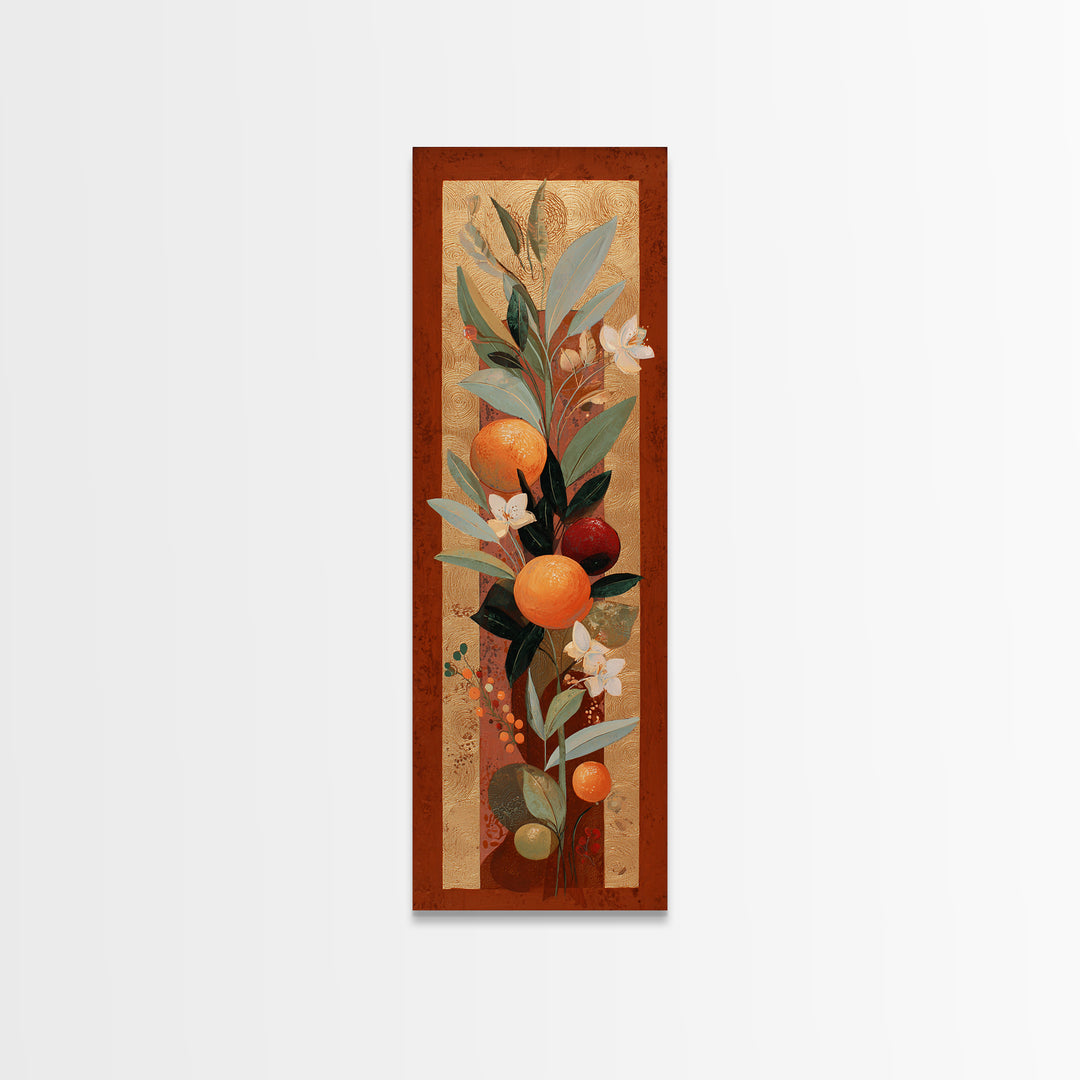 Bold Pop Fruit Composition Framed Canvas Print, Art, Digital Art, Living Room Decor, Oil Painting, Abstract Art, ART-1x3-76