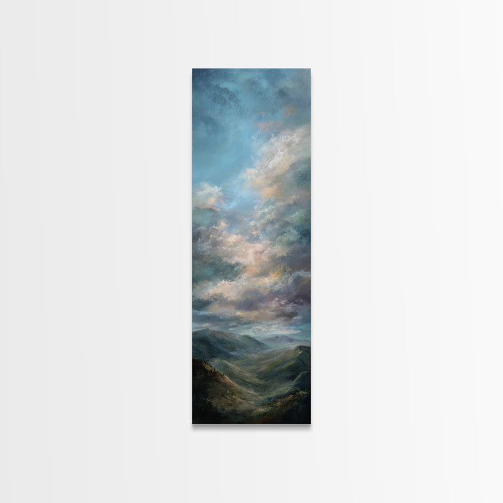 Quiet Mountain Scene Canvas Print, Art, Gallery Decor, Living Room Decor, Fine Art, Contemporary Art, Wall Art, ART-1x3-77