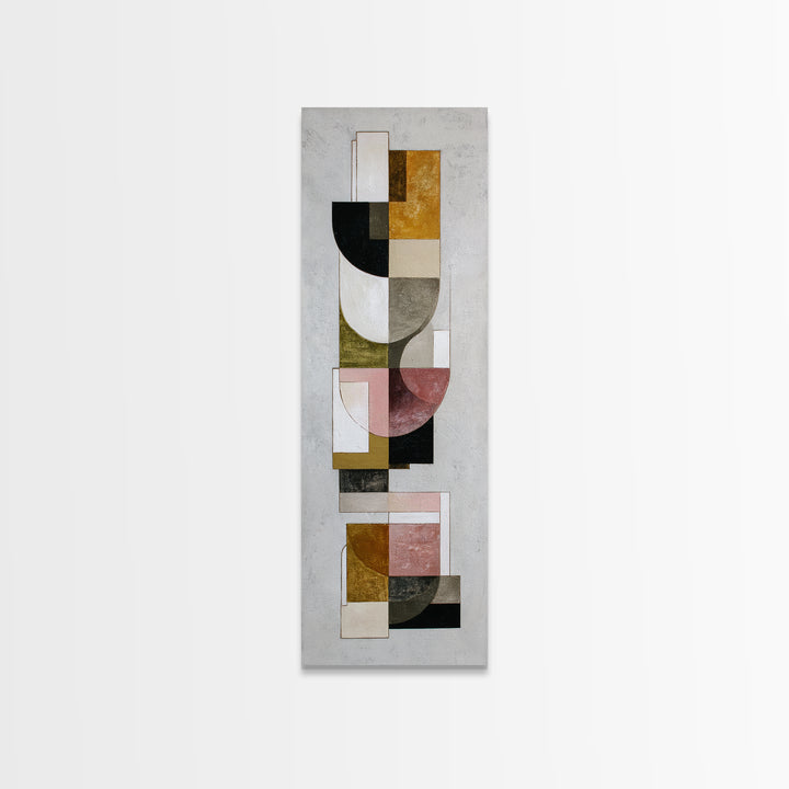Geometric Color Study Canvas Print, Art, Fine Art Print, Living Room Decor, Abstract Art, Digital Art, Printable Wall Art, ART-1x3-93