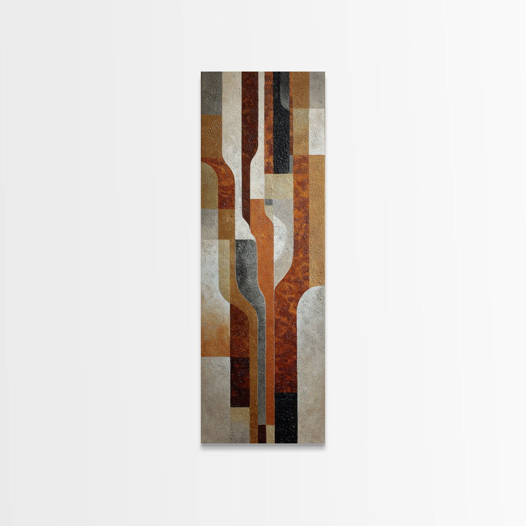 Textured Neutral Abstraction Canvas Print, Art, Black Art, Living Room Decor, Fine Art, Wall Decor, Neutral Decor, ART-1x3-97