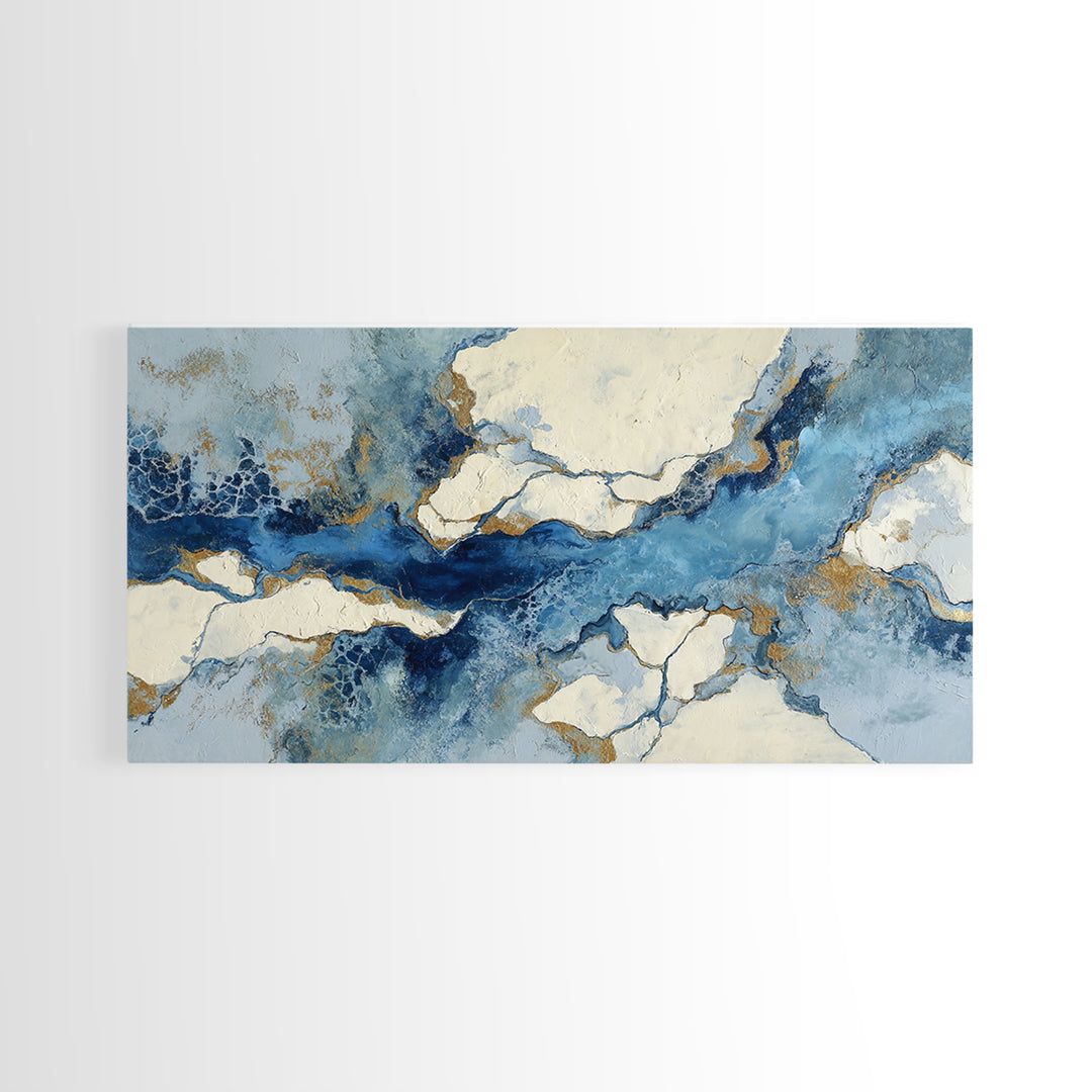 Abstract Water Forms Framed Canvas Print, Art, Room Decor, Living Room Decor, Abstract Art, Art Commission, Digital Wall Art, ART-2x1-15