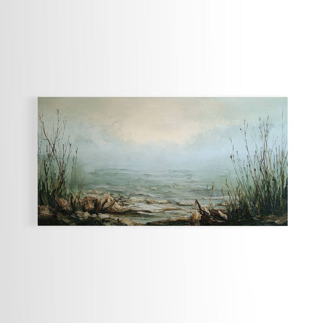 Surreal Dream Landscape Canvas Print, Art, Printable Wall Art, Living Room Decor, Watercolor Art, Canvas Art, ART-2x1-31