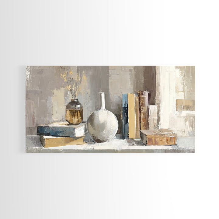 Sunlit Interior Still Life Framed Canvas Print, Art, Modern Decor, Living Room Decor, Fine Art, Art Prints, Digital Art, ART-2x1-34