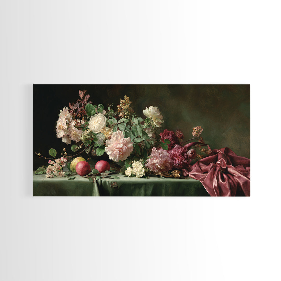 Museum Still Life Framed Canvas Print, Art, Contemporary Art, Living Room Decor, Oil Painting, Art Deco, Original Art, ART-2x1-45