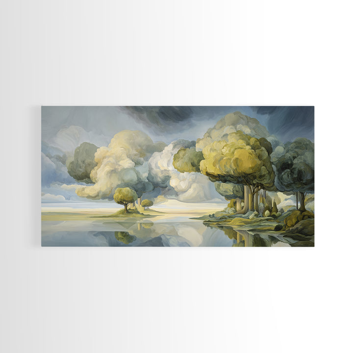 Surreal Dream Landscape Framed Canvas Print, Art, Large Wall Art, Living Room Decor, Fine Art, Prints Wall Art, ART-2x1-55