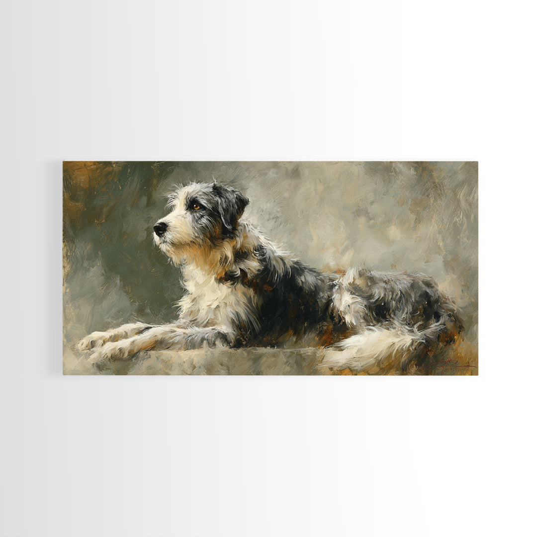 Elegant Animal Portrait Canvas Print, Art, Fine Art Print, Living Room Decor, Oil Painting, Digital Art, Printable Wall Art, ART-2x1-62