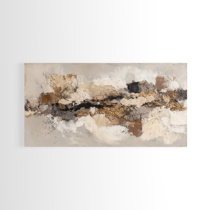 Textured Neutral Abstraction Framed Canvas Print, Art, Art Prints, Living Room Decor, Abstract Art, Framed Wall Art, ART-2x1-81