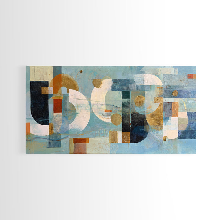 Abstract Water Forms Framed Canvas Print, Art, Ai Art, Living Room Decor, Abstract Art, Home Decor, Gallery Decor, ART-2x1-87