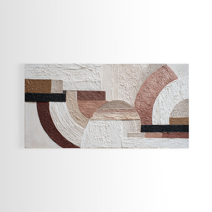 Textured Neutral Abstraction Framed Canvas Print, Art, Fine Art Print, Living Room Decor, Abstract Art, Digital Art, ART-2x1-9