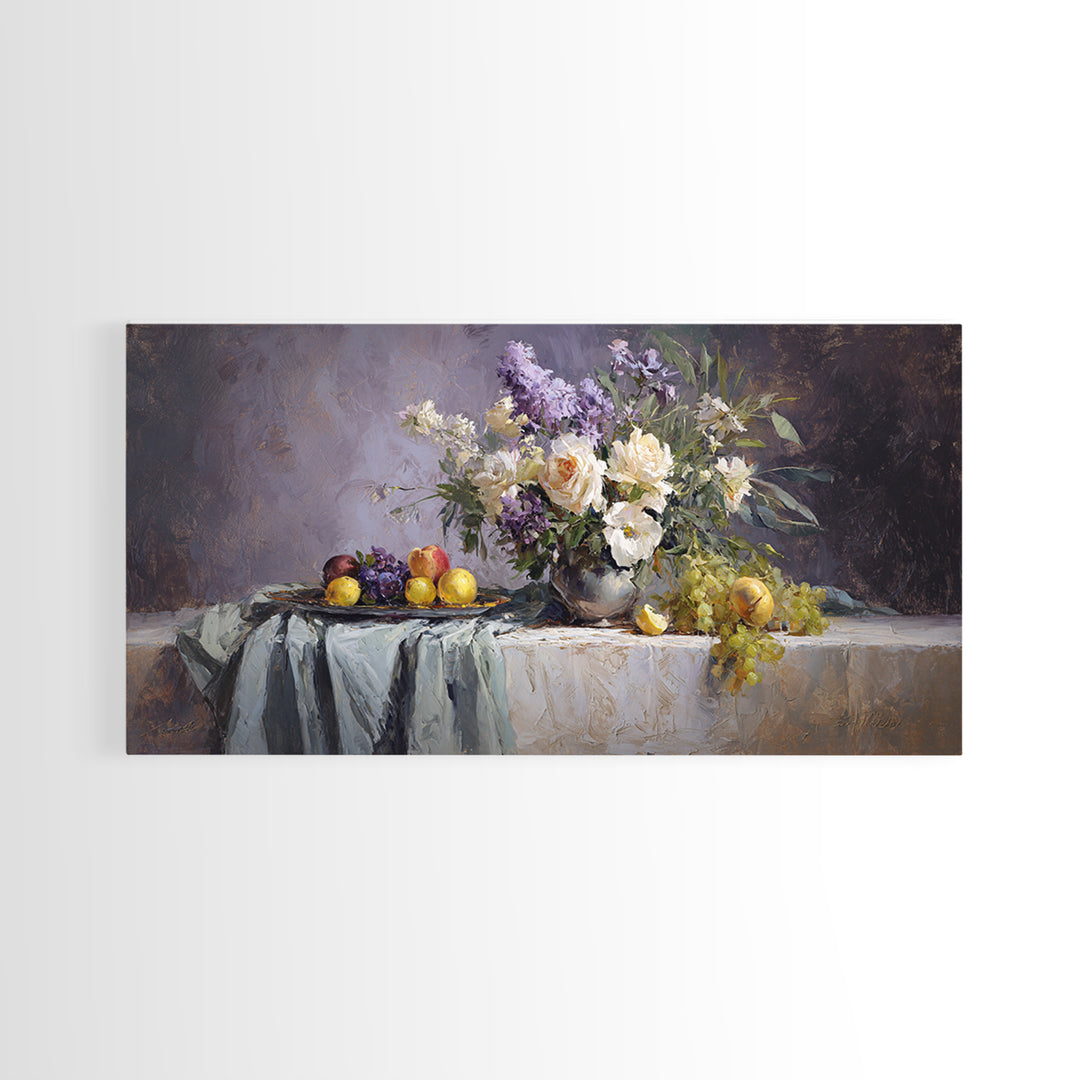 Museum Still Life Canvas Print, Art, Printable Wall Art, Living Room Decor, Watercolor Art, Canvas Art, Ai Art, ART-2x1-93