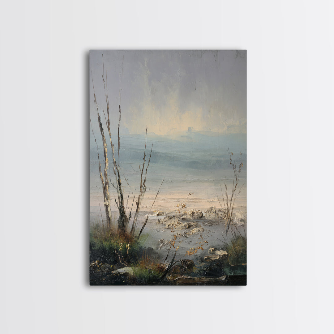 Surreal Dream Landscape Framed Canvas Print, Art, Framed Art, Living Room Decor, Fine Art, Neutral Decor, Modern Decor, ART-2x3-19