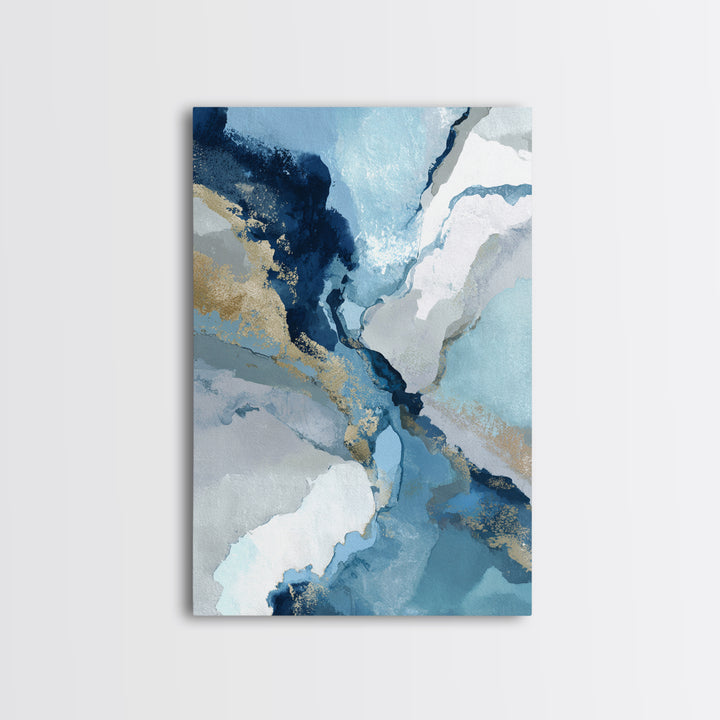 Abstract Water Forms Framed Canvas Print, Art, Pink Wall Art, Living Room Decor, Fine Art, Textured Painting, ART-2x3-51