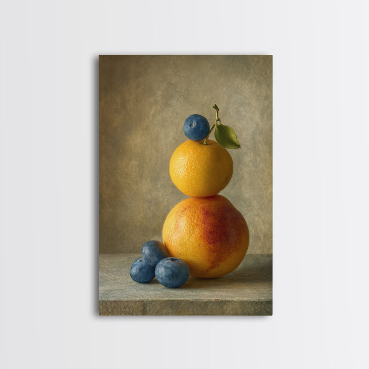Bold Pop Fruit Composition Canvas Print, Art, Wall Decor, Living Room Decor, Oil Painting, Wall Art, Art Prints, ART-2x3-72
