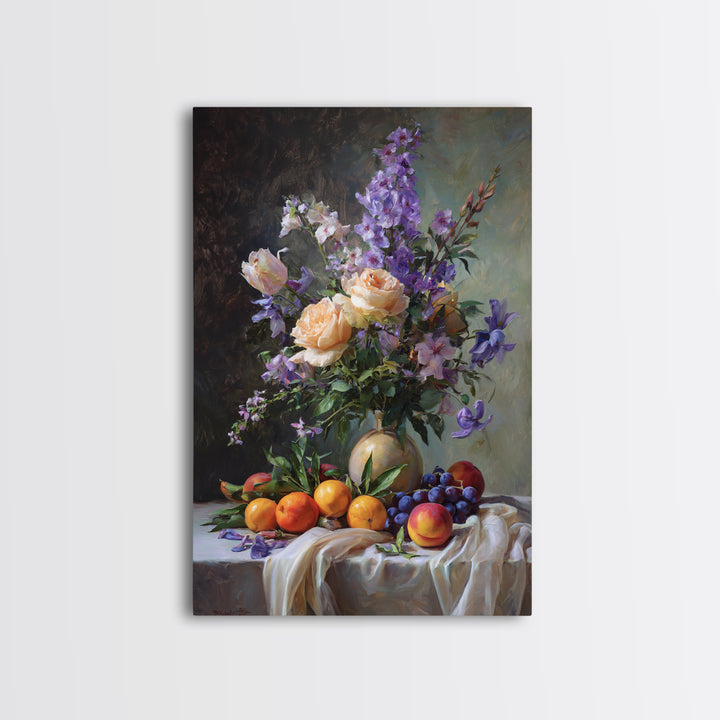 Museum Still Life Canvas Print, Art, Wall Art Prints, Living Room Decor, Fine Art, Ai Art, Textured Wall Art, ART-2x3-81