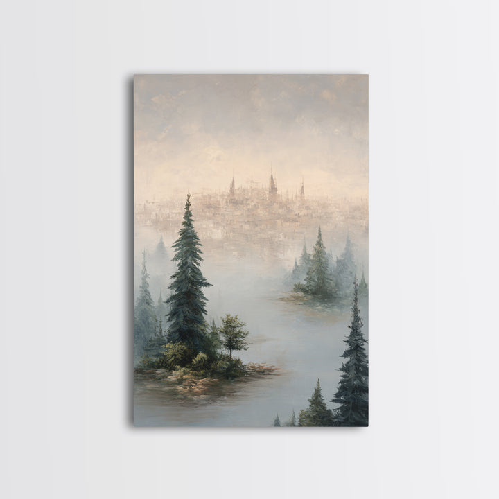 Surreal Dream Landscape Canvas Print, Art, Printable Wall Art, Living Room Decor, Fine Art, Canvas Art, Ai Art, ART-2x3-91