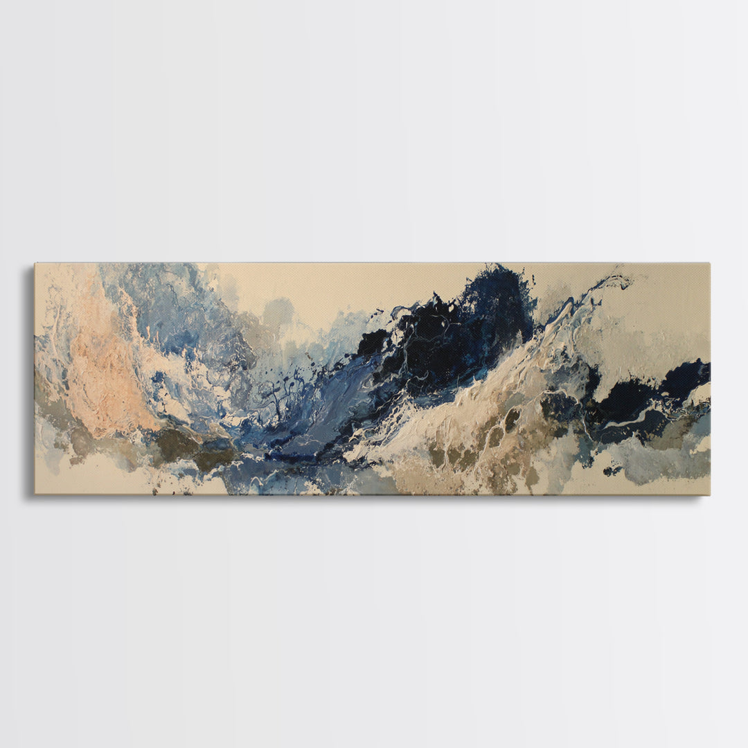 Abstract Water Forms Canvas Print, Art, Printable Art, Living Room Decor, Abstract Art, Statement Artwork, Boho Decor, ART-3x1-11