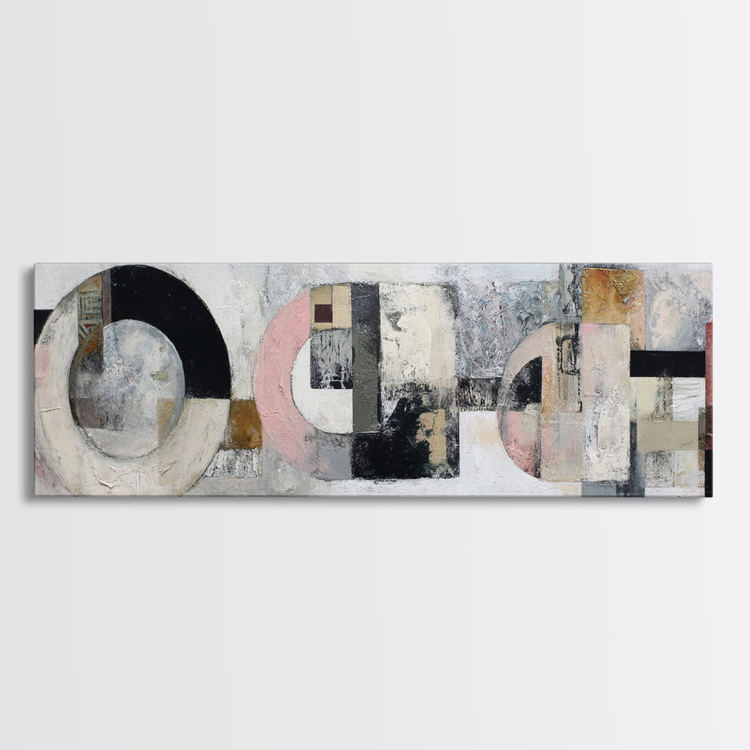 Textured Neutral Abstraction Framed Canvas Print, Art, Art Prints, Living Room Decor, Abstract Art, Framed Wall Art, ART-3x1-5