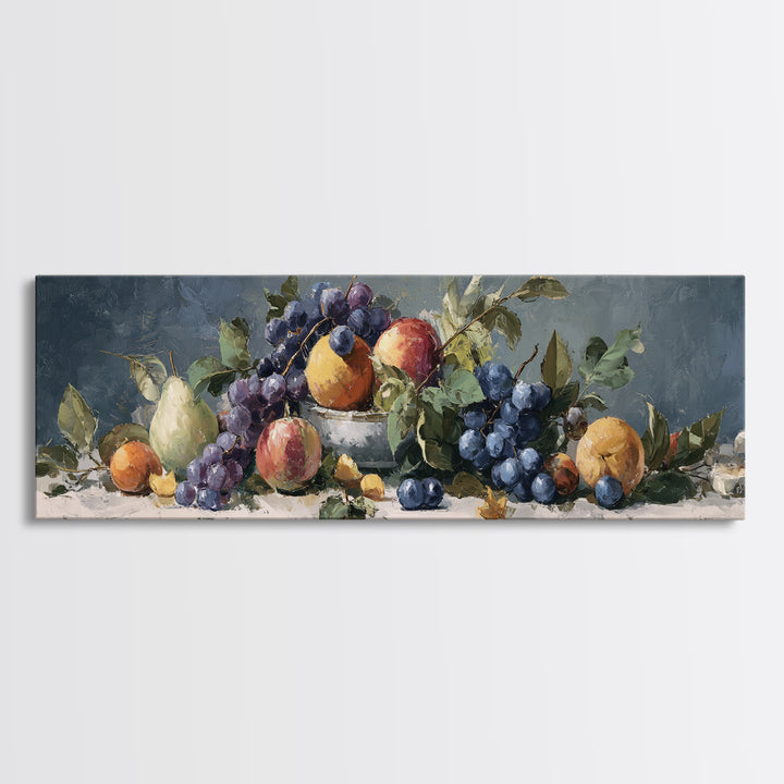 Bold Pop Fruit Composition Canvas Print, Art, Wood Wall Art, Living Room Decor, Fine Art, Modern Decor, Fine Art Print, ART-3x1-8